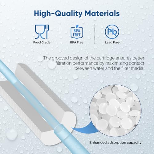 Filtro de agua para sedimentos de 5 micrones PUREPLUS para eliminar tierra y proteger tuberías 6