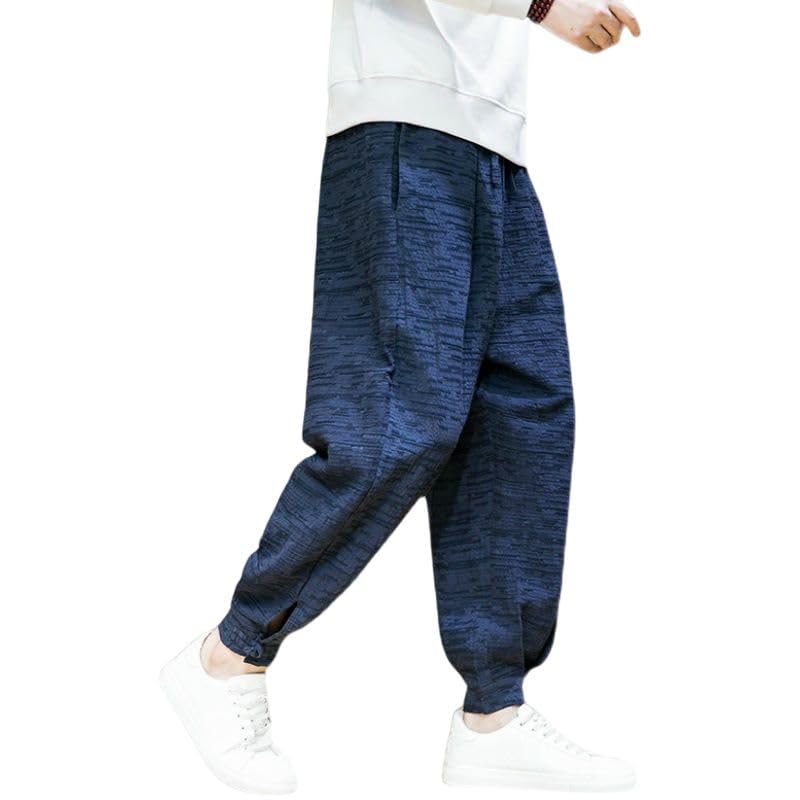 Jogging coton lin homme ample contre l'inconfort quotidien - 5