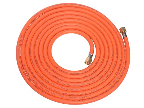 ROTHENBERGER Industrial Gasschlauch Gummi 6 m | Äußerst witterungs- und temperaturbeständig, hohe UV-Beständigkeit | 2 x 3/8 Linksgewinde | Propan Butan