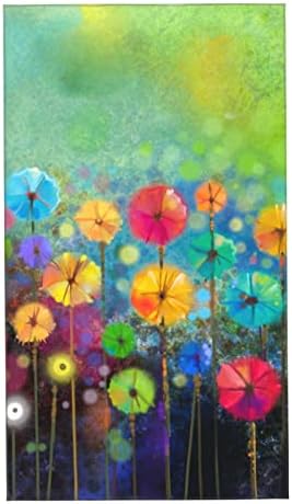 Hand Towel Spring Floral Watercolor Flower Painting Face Washcloths Fingertip Bath Towels 27.5 x 15.7 Inch Microfiber Quick Dry Absorbent Kitchen Dish Cloth Bathroom Beach Gym Hotel Salon Spa Sport