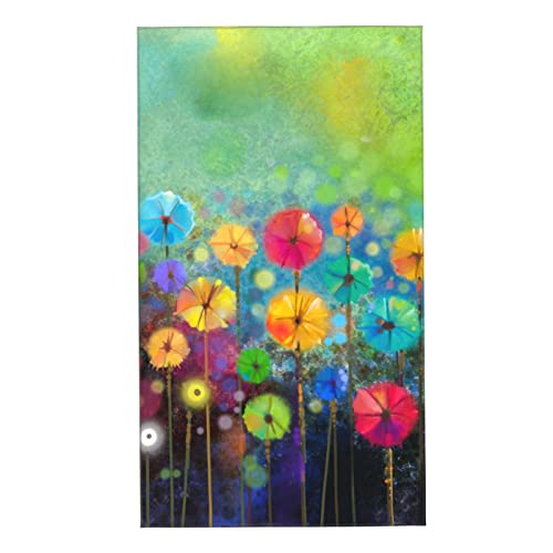 Hand Towel Spring Floral Watercolor Flower Painting Face Washcloths Fingertip Bath Towels 27.5 X 15.7 Inch Microfiber Quick Dry Absorbent Kitchen Dish Cloth Bathroom Beach Gym Hotel Salon Spa Sport #TOP1