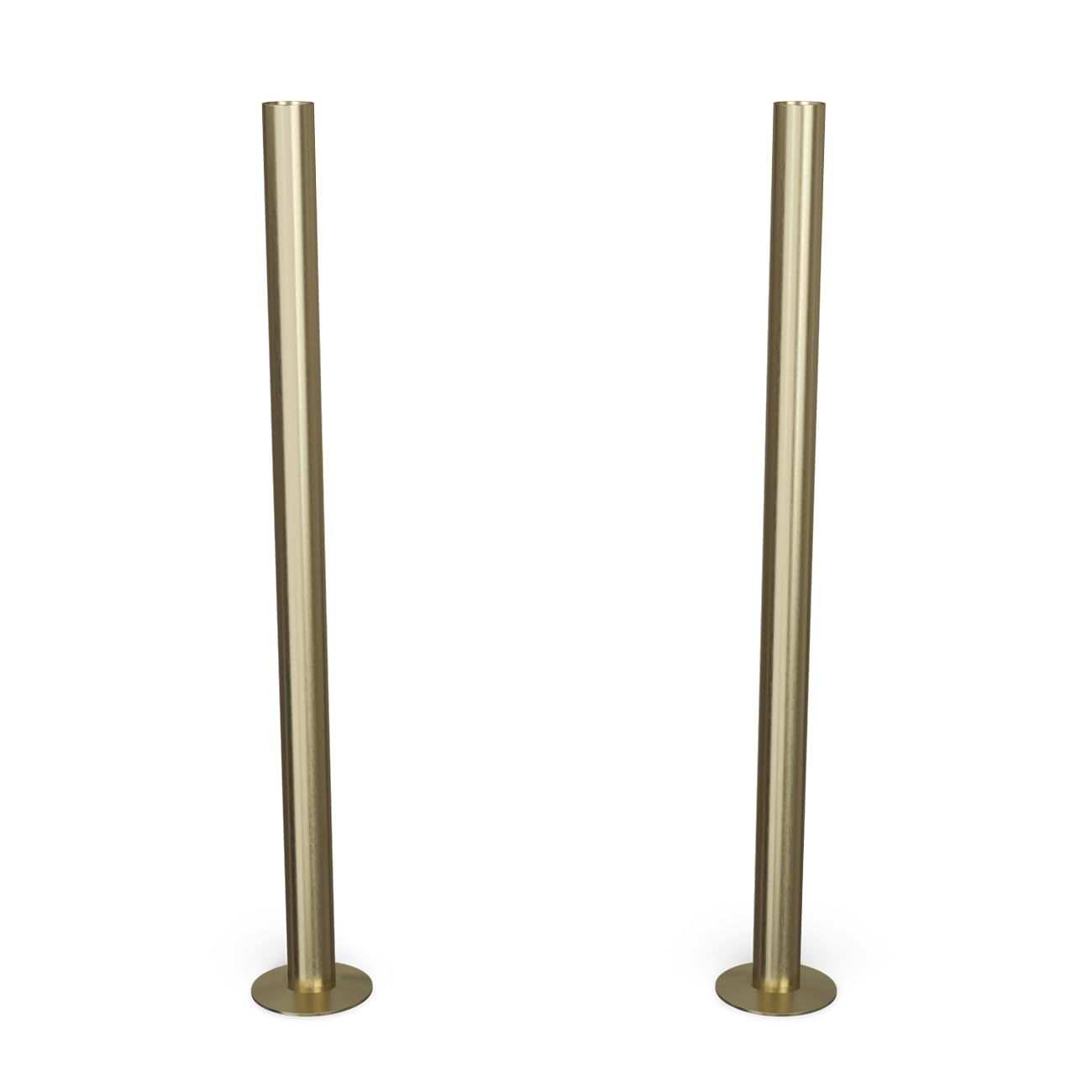 Uk Radiators Brushed Brass Brushed & Lacquered Radiator Pipe Covers 300Mm Talus