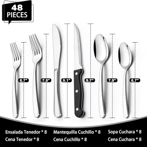 Cubiertos, Kitchen juego cubiertos Marca BUXFMHT (2)