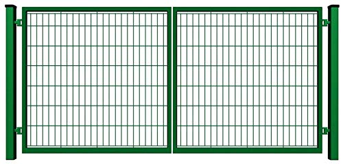 Preisvergleich Produktbild Doppelflügeltor / Symmetrisch / Komplett / (300x180cm, Grün)