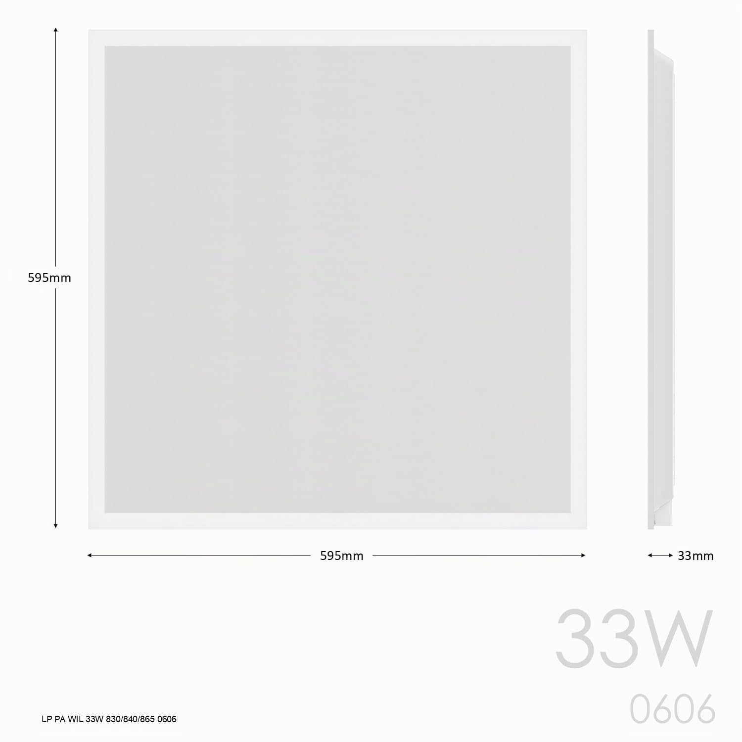 TRAXON LUXPOINT® Cajas x6 unidad Panel LED- Willi 40W 4000Lm 60x60cm Luz Fría 6500K driver integrado flicker free CRI80 IP20 techo falso *Marco No Incluido (Luz Fría 6500K 60x60 | Caja 6 unidad)
