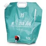 HAIGE(ハイガー) ウォータージャグ 10L コンパクト 持ち運び アウトドア キャンプ 自立式 非常用 防災HG-WJ-LT10L (アーバンカーキ 1枚)