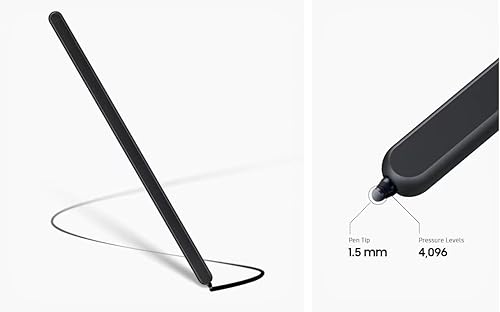 Miniatura 4 de S Pen para Galaxy Z Fold 6 Pen compatible con teléfonos Galaxy Z Fold 65 solamente, punta de 0.059 in, 4096 niveles de presión, Slim S Pen Fold
