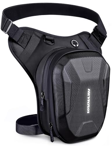 Motorcycle Leg Bag for Men Women Thigh Bag with Reflective Logo and Removable Leg Straps Can Crossbody Fanny Pack Motorcycle accessories gear Use for Outdoor Cycling Hiking Camping Fishing