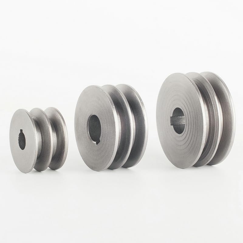Puleggia a doppia scanalatura in ghisa, puleggia per cinghie trapezoidali, diametri 60 mm, 70 mm, 80 mm, 100 mm, 110 mm, 120 mm, tipo A, accessori per utensili elettrici (1, OD100MMXID22MM)