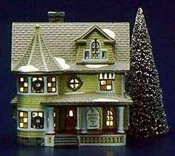 Dept 56 Original Snow Village Doctors House #5143-8 - Ceramic Ornament - White - Tabletop - Vintage - Holiday Collectible Sculpture