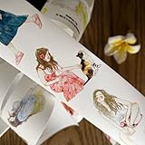 DingDing Vol10-37 Follow Your Heart,Pre-Cut Washi Paper PET Tape Stickers,1.97 INx10.94 YD,Original Vintage Character Design for Scrapbooks Supplies,Journaling,Junk Journal,Bullet Journals,Planners
