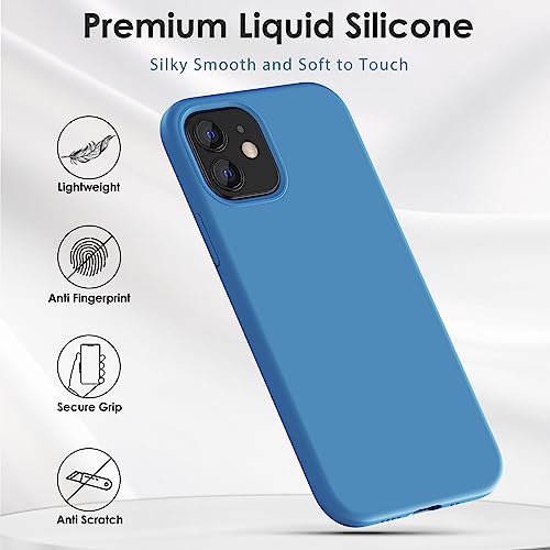 CALOOP Liquid Silicone Case Designed for iPhone 12 Mini Case 5.4 inch - Image 2