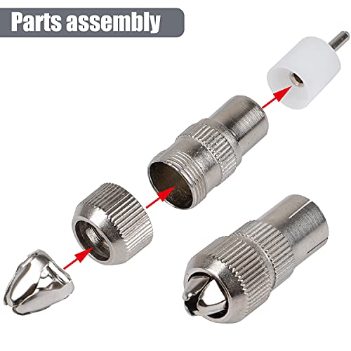 HUISI 5 PCS aerial connectors，2x Female & 2x Male TV Aerial Coaxial Cable Connectors Adaptor,F Connector Adaptor, Coaxial Connector Coax RF Cable Aerial Plug - Image 5