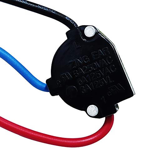 Miayaya Zing Ear Ze-136M Push Button Rotary Switch 3/8" 2 Circuit 3-Way 3A 250Vac 6A 125Vac/125Vl Replacement Repair Kits For Ceiling Fans Incandescent Bulb Table Desk Lights Antique Lamps Brass Metal #TOP2