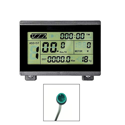 Brands RICETOO KT Display LCD3 Control Panel Display Electric Bicycle Accessories 24V 36V 48V 72V Ebike Display LCD3U. (KT-LCD3 with USB SM Plug)