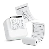 【2025年新型】ミニサーマルプリンター スマホ対応 ミニプリンター ラベルプリンター 小型 Bluetooth接続 AndroidとIOS対応 USB充電式 写真アルバム/手帳/メモ/買い物リスト/学習ノートに適用 モバイル ポータブル シール ミニステッカープリンタ 日本語専用アプリ 感熱紙1ロール付属 簡単操作 携帯に便利 クリスマスの贈り物 BluwieBroka 白