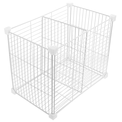 IMIKEYA Organizer impilabile per congelatore in metallo con griglia divisorio per frigorifero e cucina, versatile e facile installazione