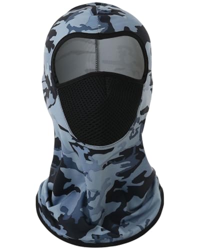 CULEB Pasamontañas,Pasamontañas de Camuflaje Transpirable de Verano,Máscara de Esquí,Máscara Elástica Protección UV para Deportes Aire Libre,Motocicleta,Esquí,Bicicletas,Hombres y Mujeres