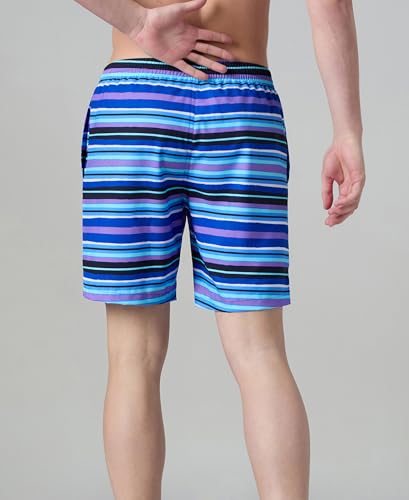 Image of Speedo Men's 4 Way Flex Essential Printed Watershorts with Side Pockets | Water Repellent | Internal Drawcord | Wide Waistband Swimming Trunks