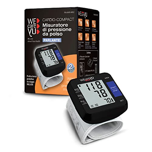 Wecareyu Misuratore Di Pressione Da Polso Parlante Cardio Compact
