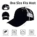 ZH 12 Pack Mesh Trucker Hats, Bulk Baseball Caps for Men and Women, Trucker Cap Wholesale Black