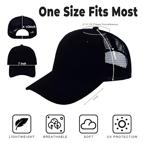 Image of ZH 12 Pack Mesh Trucker Hats, Bulk Baseball Caps for Men and Women, Trucker Cap Wholesale