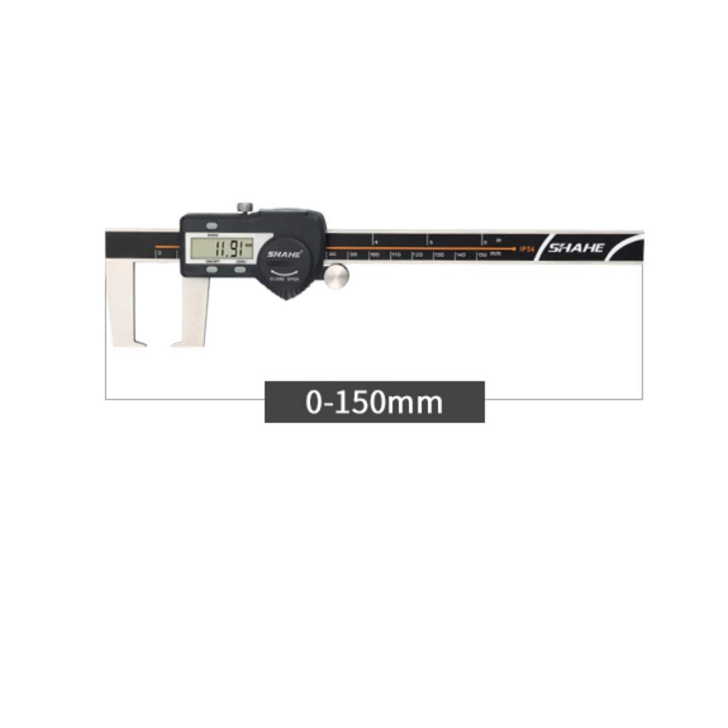 WJJ hsj Pinza Exterior Gancho Groove Groove Digital Pinza de medición Vernier de Rango: 0-150mm Preciso