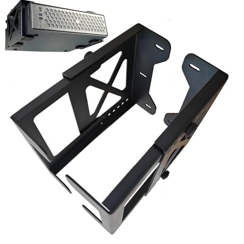 Support d'ordinateur sous le bureau support pour appareil multimédia ajustable et discret