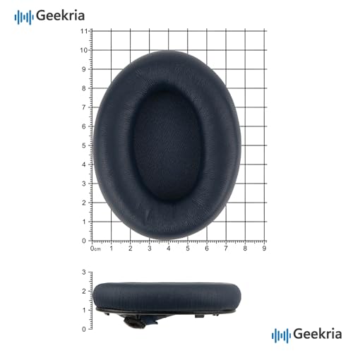 Geekria Almohadillas de Repuesto de Piel de Oveja para Auriculares Sony WH-1000XM4 (WH1000XM4), Almohadillas para Orejas, Piezas de Reparación (Azul) miniatura 6