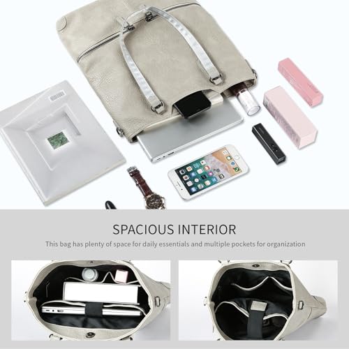 Bolsa de cuero para computadora Lassviin maletín sofisticado e impermeable 6