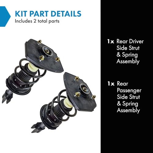 Image of TRQ Rear Strut and Spring Assembly Set 2 Piece