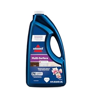 BISSELL MultiSurface Floor Cleaning Formula-Crosswave and Spinwave, 17891, 64oz, Removes Everyday Dirt and Grime, Safe on Sealed Hard Floors, Tile, Laminate, Area Rugs, Spring Breeze