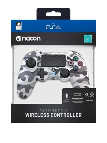 NACON Asymmetric Wireless Controller für die Playstation 4 [Offiziell lizenziert/Camouflage grey]