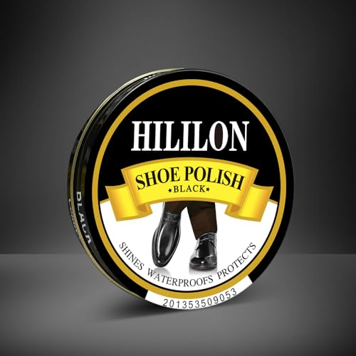 HILILON Black Shoe Polish Paste 1.75 oz