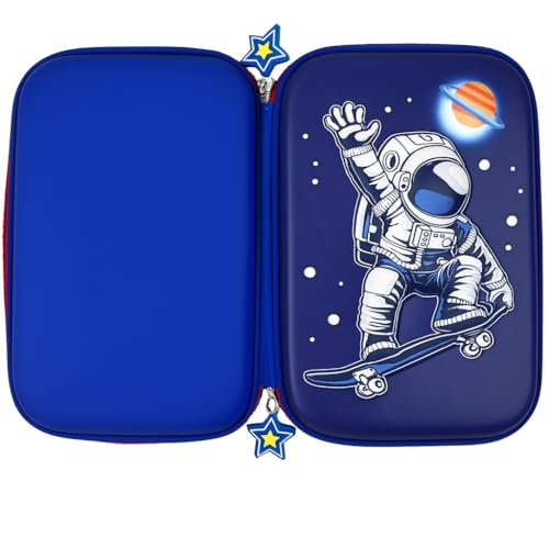 Estojo Escolar 3D Infantil Design Impermeável Organizador para Lápis e Canetas Case Bolsa Volta as Aulas Modelos Unicornio Dinossauro Astronauta EVA (Modelo 9)