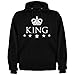 Pack de 2 Sudaderas para Parejas King y Queen (Mujer Tamaño S...