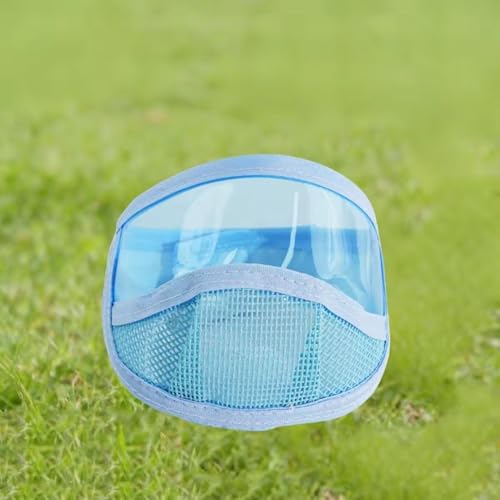Protector bucal para gatos de alta ventilación con cubierta de malla para cabeza 4