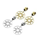New 2026 Unisex Sumerian Star Of Ishtar Inanna Goddess Earrings Octagram Ancient Grriek Mythology Amulet Stainless Steel With You Accessories Trendy Best For Gift Women And Men