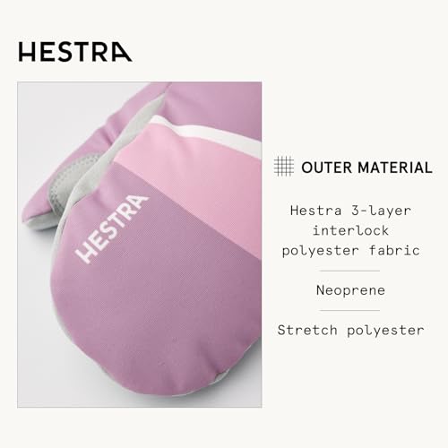 Hestra Tracker Junior Mitt (Youth 4-13yrs) I Waterproof, Insulated, Kids Mitten for Cross Country Ski3