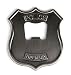 Kikkerland Police Badge Stainless Steel Bottle Opener