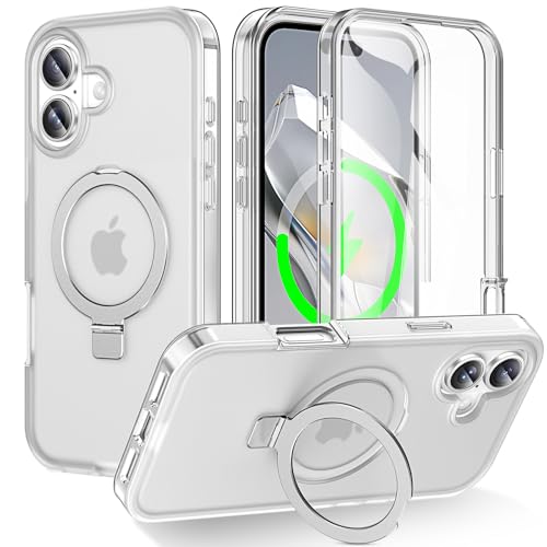 Coque iPhone 17 antichoc militaire à support magnétique invisible