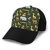 Ideal para conjuntos a juego dsgdfhfgjghcdvdf Unisex Retro Washed Dyed Cotton Adjustable Jean Baseball Cap African Wild Animals Outdoor Graphic Travel Adjustable Size
