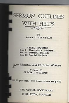 Paperback Evangelistic Subjects in Outlines - Volume 1 (Sermon Outlines with Helps) Book