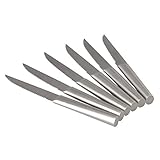 Handwäsche empfohlen Berghoff 6X Edelstahl 6 x Steakmesser, Metall, 11.5 x 0.1 x 0.1 cm