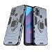 Produktbild MRSTER Honor 9A Hülle 360 Grad Drehbar Ringhalter Cover TPU Handyhülle 2 In 1 Plastic Silicone Case Heavy Duty Schutz Hybrid Stoßfest Schutzhülle für Huawei Honor 9A. HB Blue