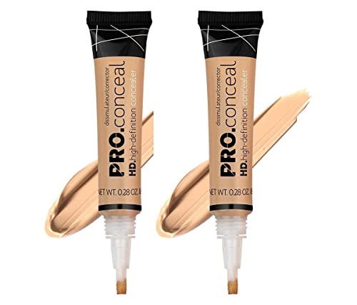 Image of L.A Girl Pro Conceal (Concealer) for Face Makeup, Creamy Beige (Pack of 2)