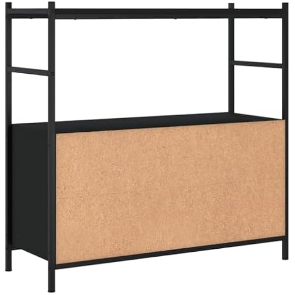 vidaXL Книжная полка, черная, 80x30x78,5 см