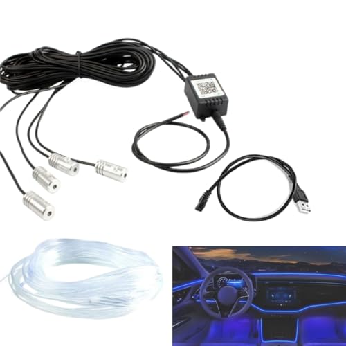 アンビエントライト 車用LEDテープ 5IN1 高輝度 RGB 無限調色 無段階調光 音楽連動 USB式/シガー式/DC接線【接正負極】車内装飾 フットランプ インテリア スマホアプリコントロール 6メートル (USBポート)