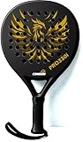 Condor - Pala de pádel de fibra de carbono para hombre y mujer (2 unidades), color negro y dorado