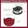2 tappi per bobine di ricambio HT19 401 003 06/07, in ABS nero 2 tappi per bobine di ricambio HT19 401 003 06/07, in ABS nero